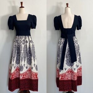 Vintage Hand Made Cottagecore Maxi Dress